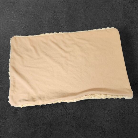 Vintage Mustard Gold Plush Pillow Cover Rectangle Retro 70s Mod Yellow MCM Zip - Picture 2 of 5